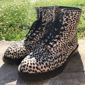 Cheetah Print Dr. Martens - Size 10M (Size 11.5W)